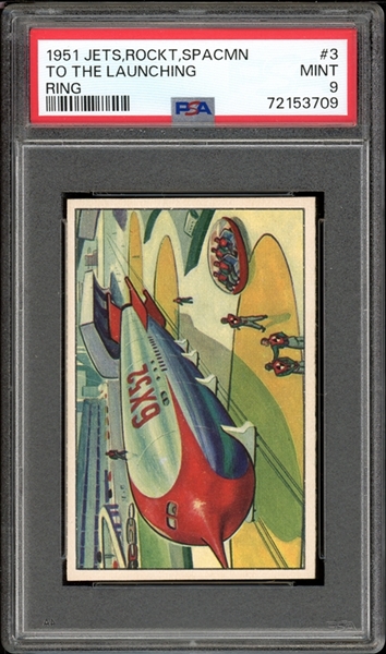 1951 Jets, Rockets, Spacemen #3 To The Launching Ring PSA 9 MINT