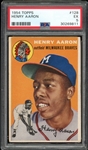 1954 Topps #128 Henry Aaron PSA 5 EX