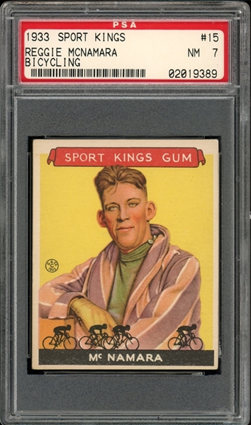 1933 Sport Kings #15 Reggie McNamara Bicycling PSA 7 NM