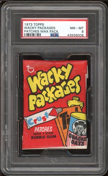 1973 Topps Wacky Packages Patches Wax Pack PSA 8 NM-MT