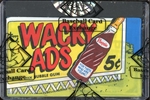 1969 Topps Wacky Ads Unopened Wax Pack BBCE