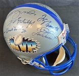 NFL Super Bowl MVP Authentic Helmet with 25 Signatures JSA LOA