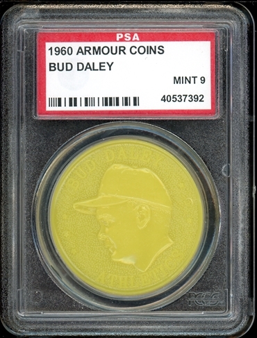 1960 Armour Coins Bud Daley PSA 9 MINT