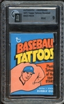 1971 Topps Topps Tattoos Baseball Wax Pack GAI 9 MINT