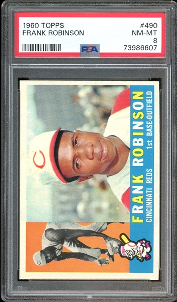 1960 Topps #490 Frank Robinson PSA 8 NM-MT