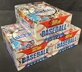 1981 Topps Unopened Wax Box Group of 3 BBCE Authenticated