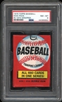 1976 Topps Baseball Wax Pack IN 1974 Wrapper PSA 8 NM-MT