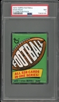1974 Topps Football Wax Pack 2-Card Fun Pack PSA 7 NM
