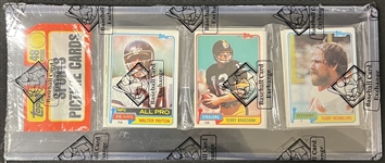 1981 Topps Unopened Rack Pack With Payton And Bradshaw On Top BBCE Authenticated