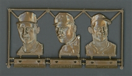 Extremely Rare 1968 Topps Plaks Featuring Hunter, Rose, And Kaline In Original Full Sprue Format